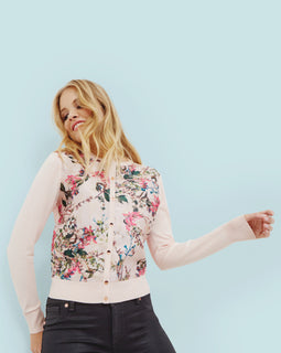 Karlia Blossom Jacquard Cardigan